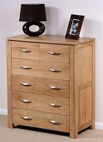 Galway Solid Oak 6 Drawer Chest